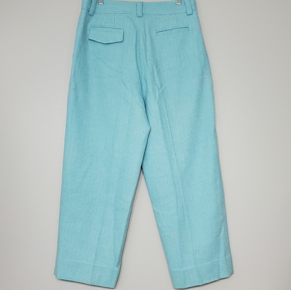 PIPLETTE Alice Ritter Tweed Wool Button Fly High Waist Baggy Trouser Pants - Picture 3 of 5